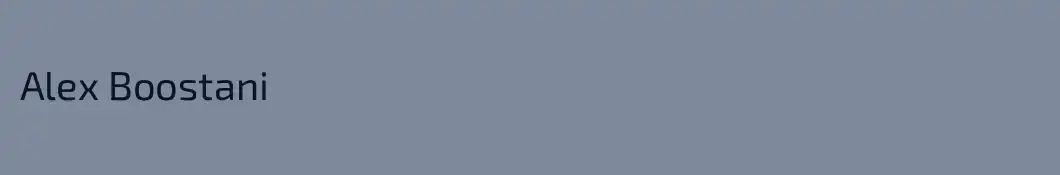 Alex Boostani